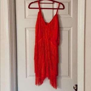 2 for $20 🌟Fun Fringe Pink Cocktail Dress